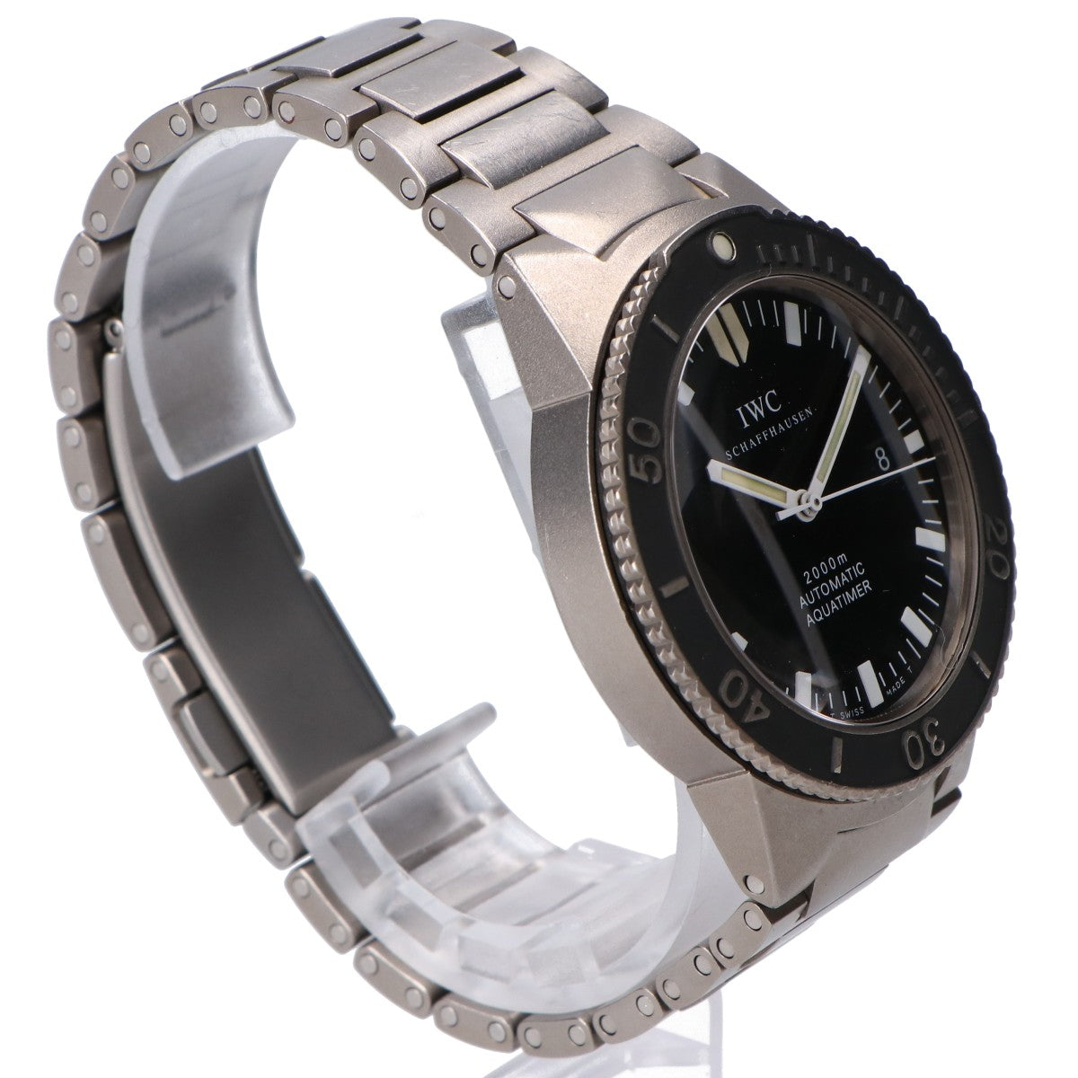 IWC アイダブリューシー 3536-001 GSTアクアタイマー2000 黒文字盤 チタン 自動巻き 腕時計