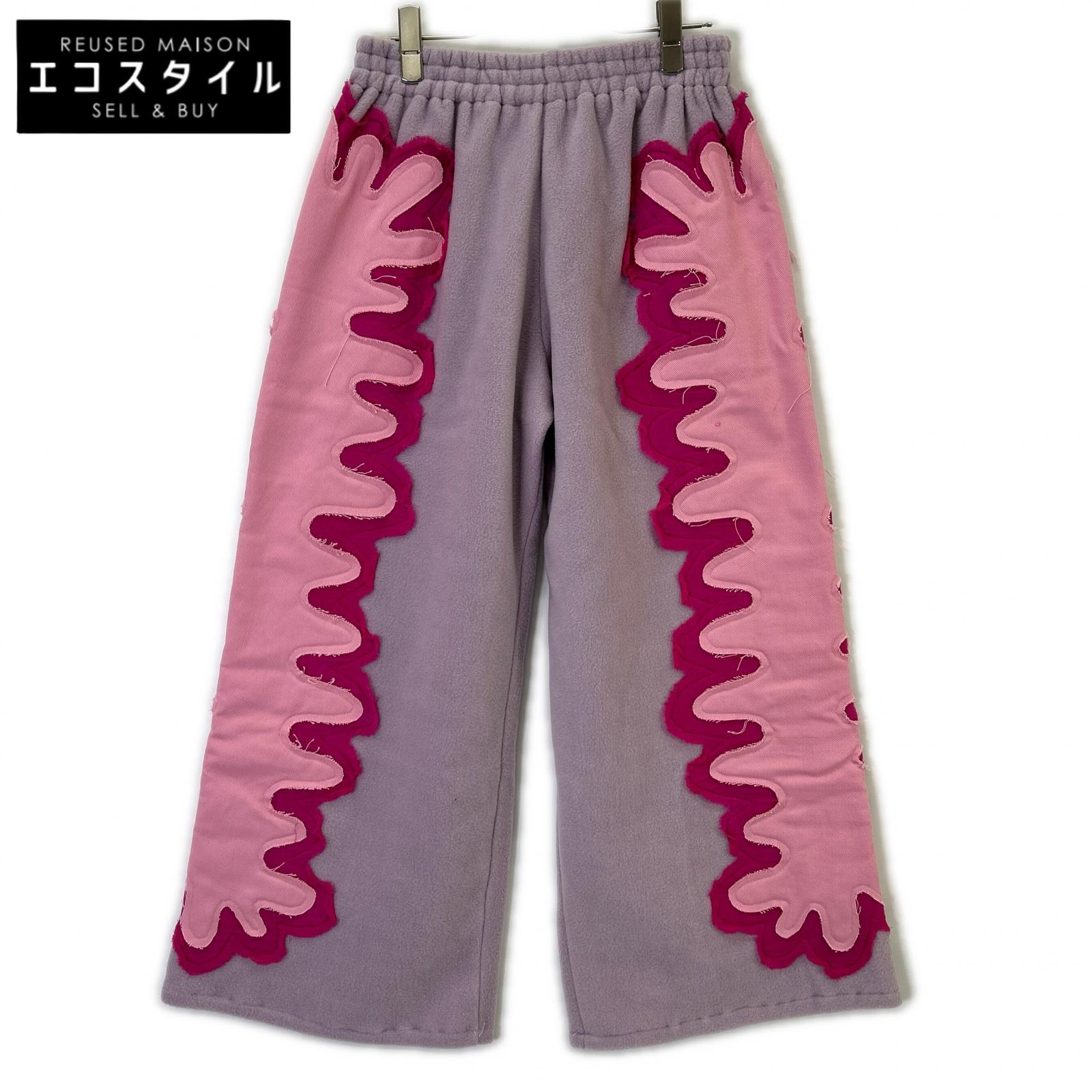 TYPICAL FREAKS ティピカルフリークス ピンク サイドデザイン ウール スウェットパンツ ボトムス