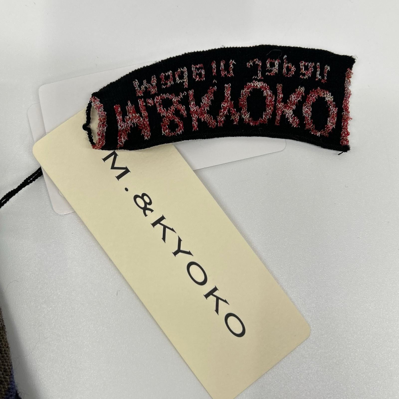 M&KYOKO エムアンドキョウコ BDF01690WA ブラック ドット ハイネック トップス トップス