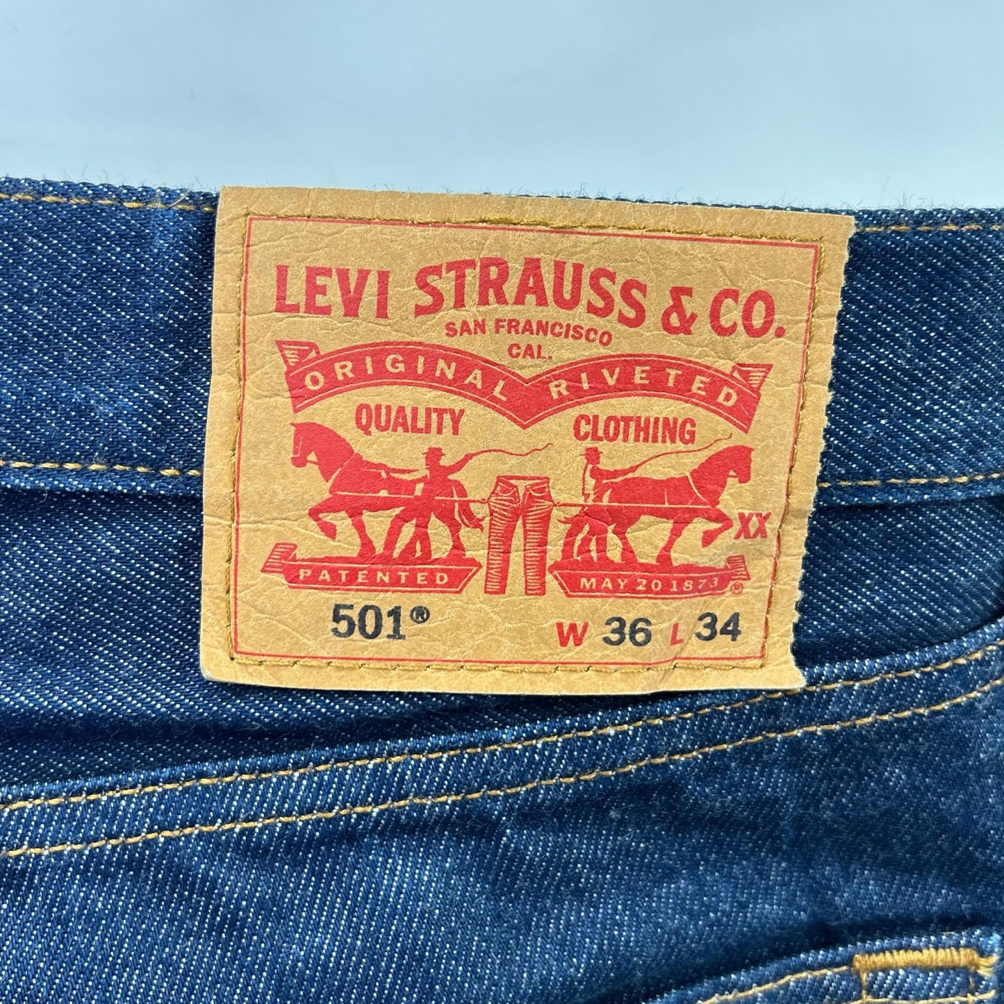 LEVI'S リーバイス 00501-0000 インディゴ 501 ORIGINAL ジーンズ RIGID ストレートデニムパンツ ボトムス