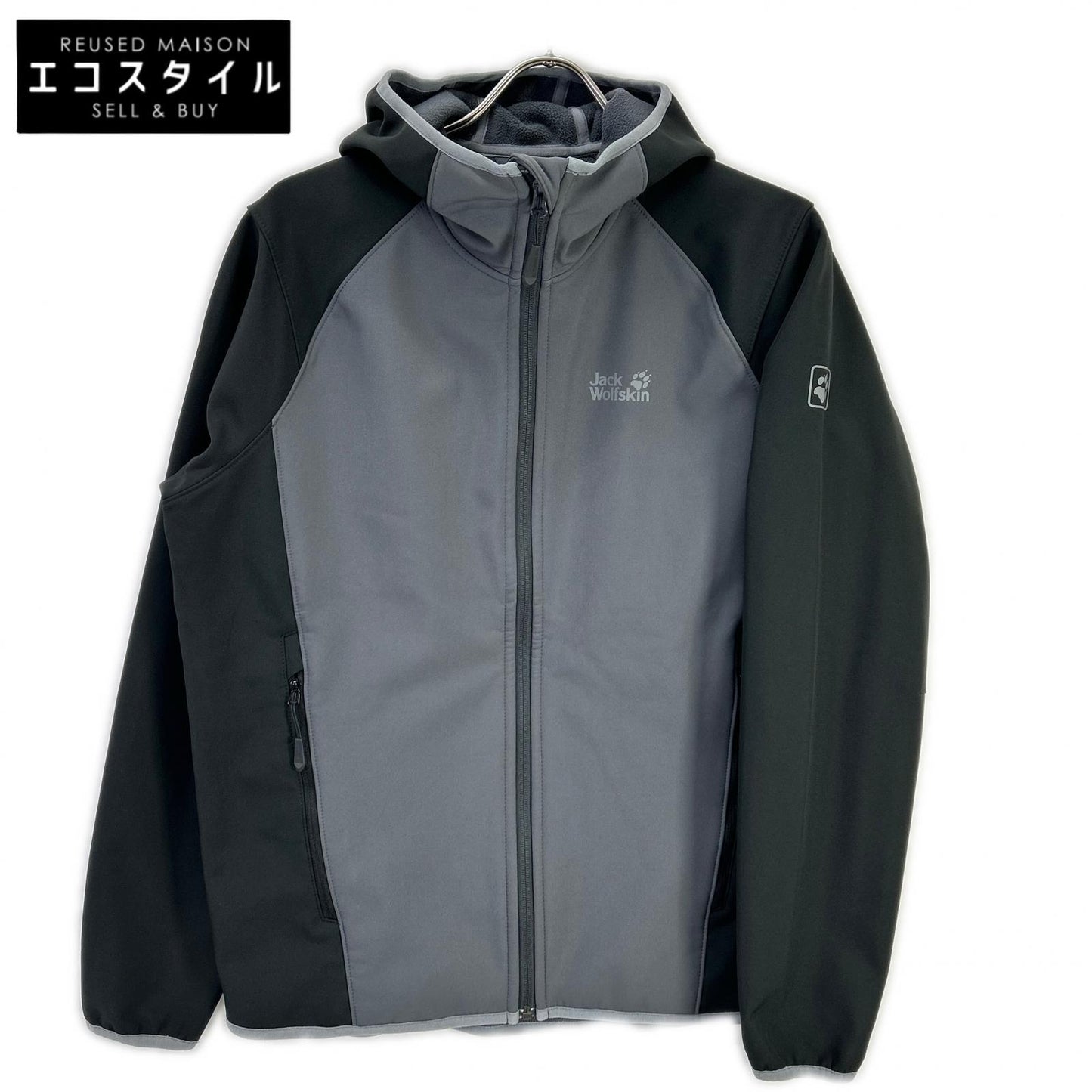 Jack Wolfskin ジャックウルフスキン ブラック×グレー ノーザンポイント ソフトシェルジャケット ジャケット