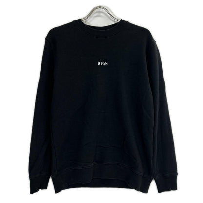 MSGM エムエスジーエム 3441MDM215 ブラック ロゴ L/S プルオーバー トップス
