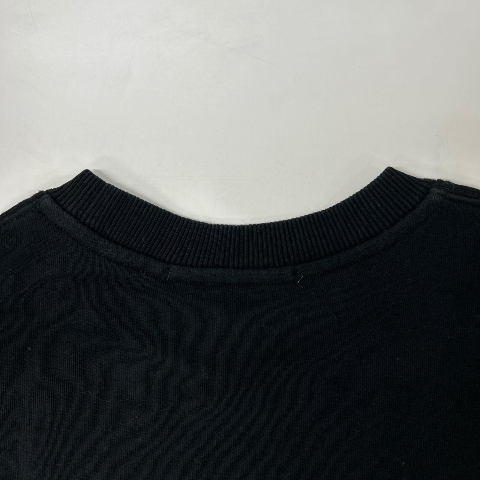 MSGM エムエスジーエム 3441MDM215 ブラック ロゴ L/S プルオーバー トップス