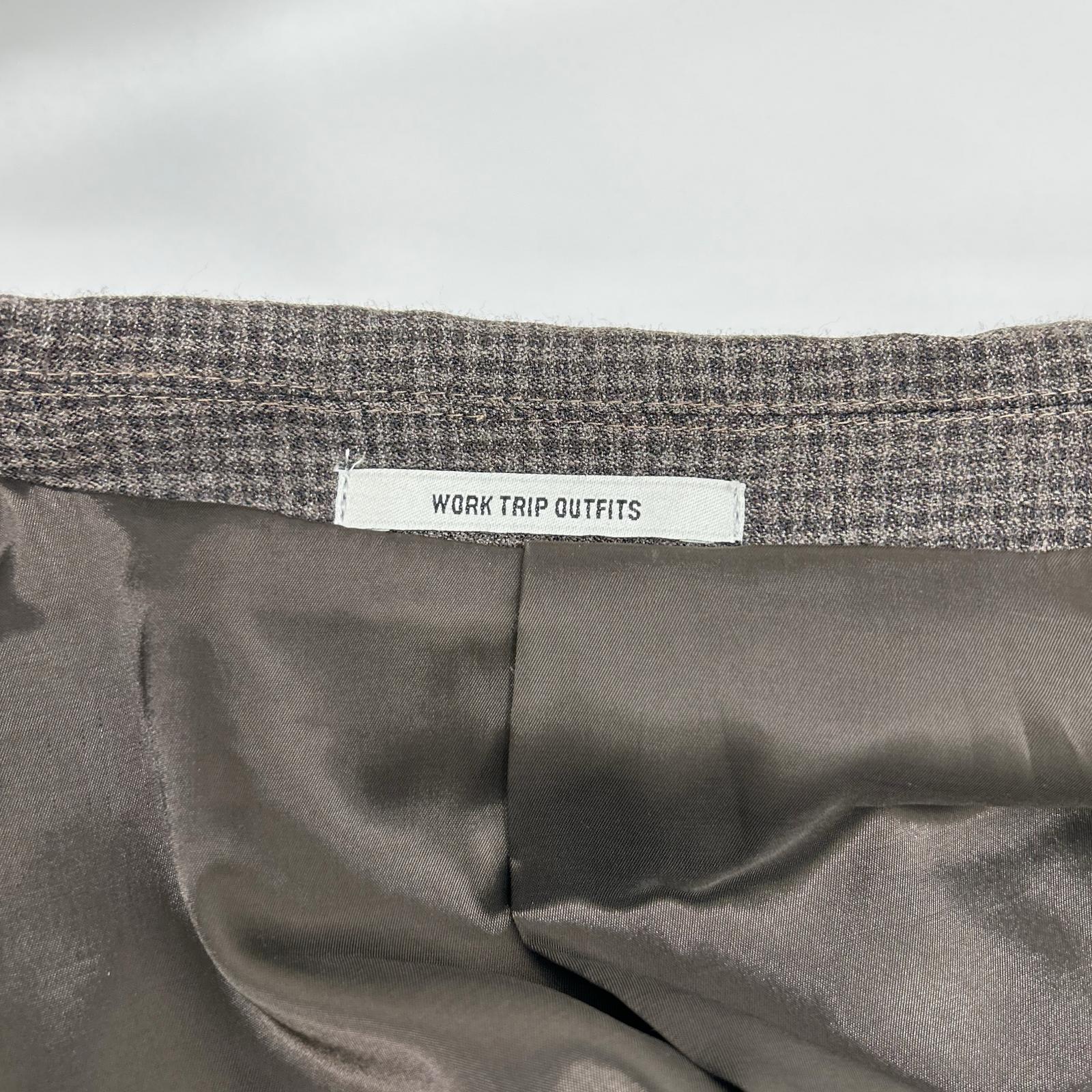 green label relaxing グリーンレーベルリラクシング 【WORK TRIP OUTFITS】ブラウン チェック柄 セットアップ スーツ セットアップ