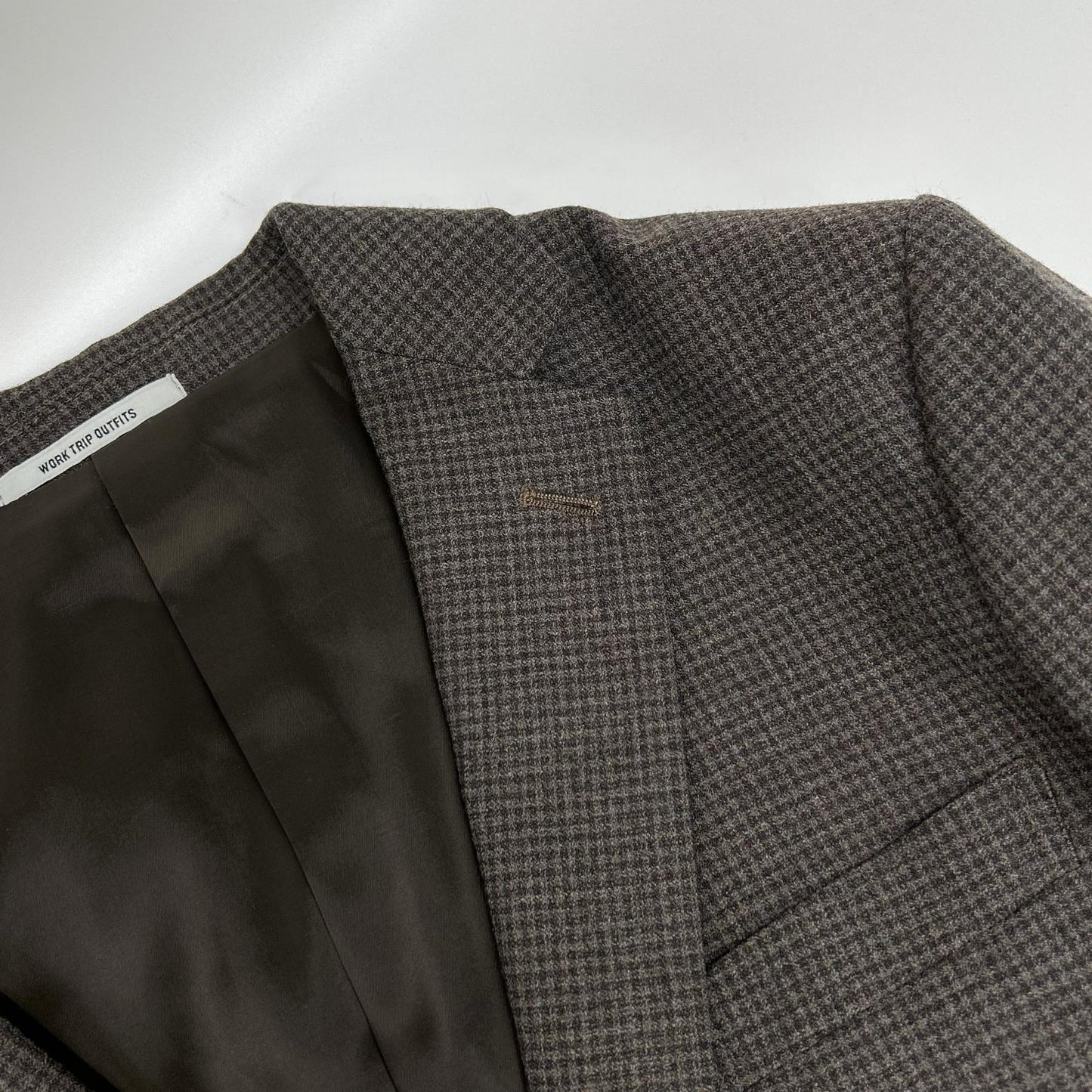 green label relaxing グリーンレーベルリラクシング 【WORK TRIP OUTFITS】ブラウン チェック柄 セットアップ スーツ セットアップ