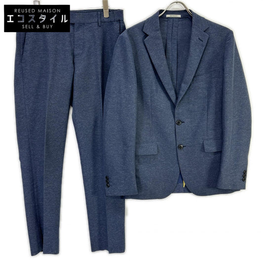 green label relaxing グリーンレーベルリラクシング 【WORK TRIP OUTFITS】ブルー WTO Pカラミ スリム セットアップ スーツ セットアップ