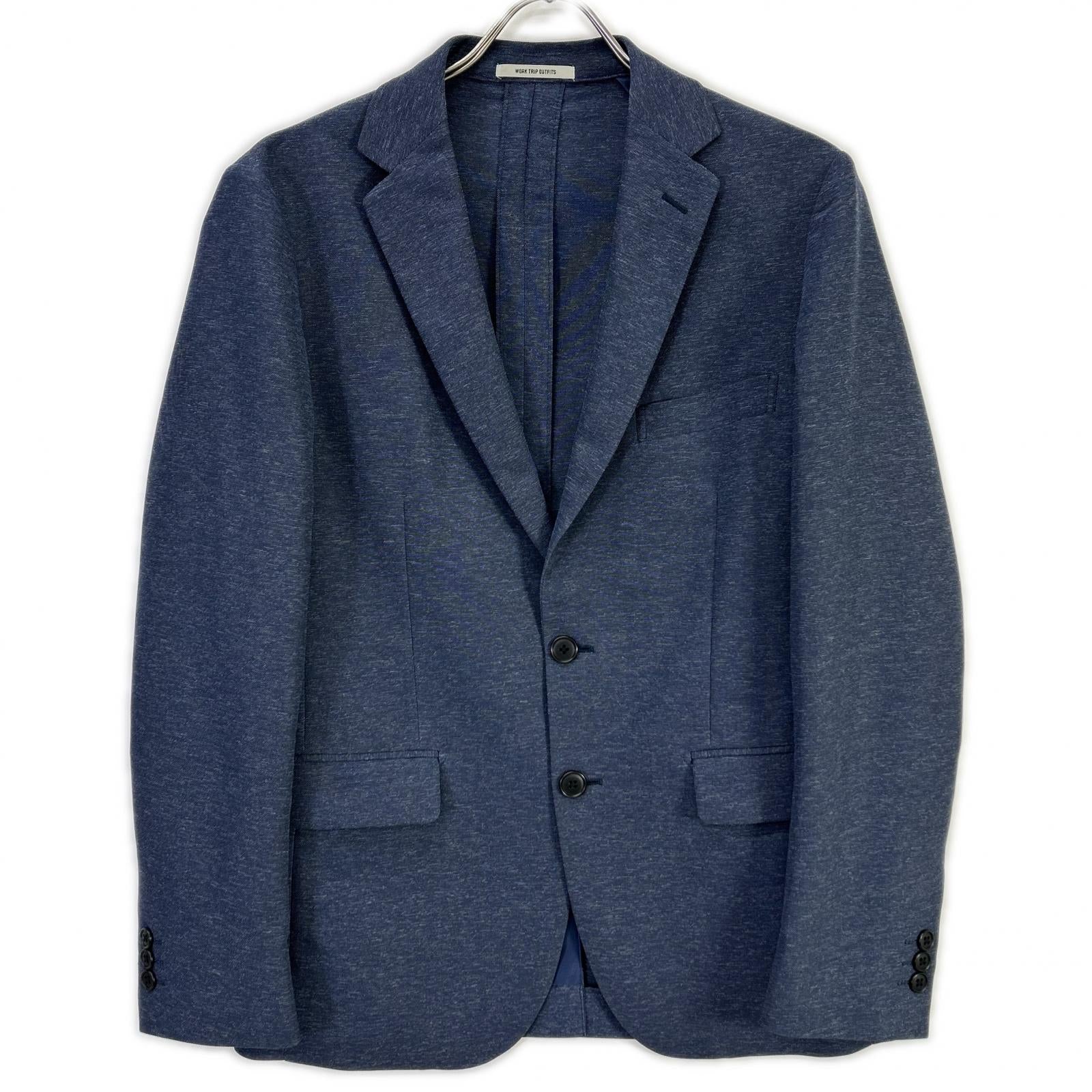 green label relaxing グリーンレーベルリラクシング 【WORK TRIP OUTFITS】ブルー WTO Pカラミ スリム セットアップ スーツ セットアップ