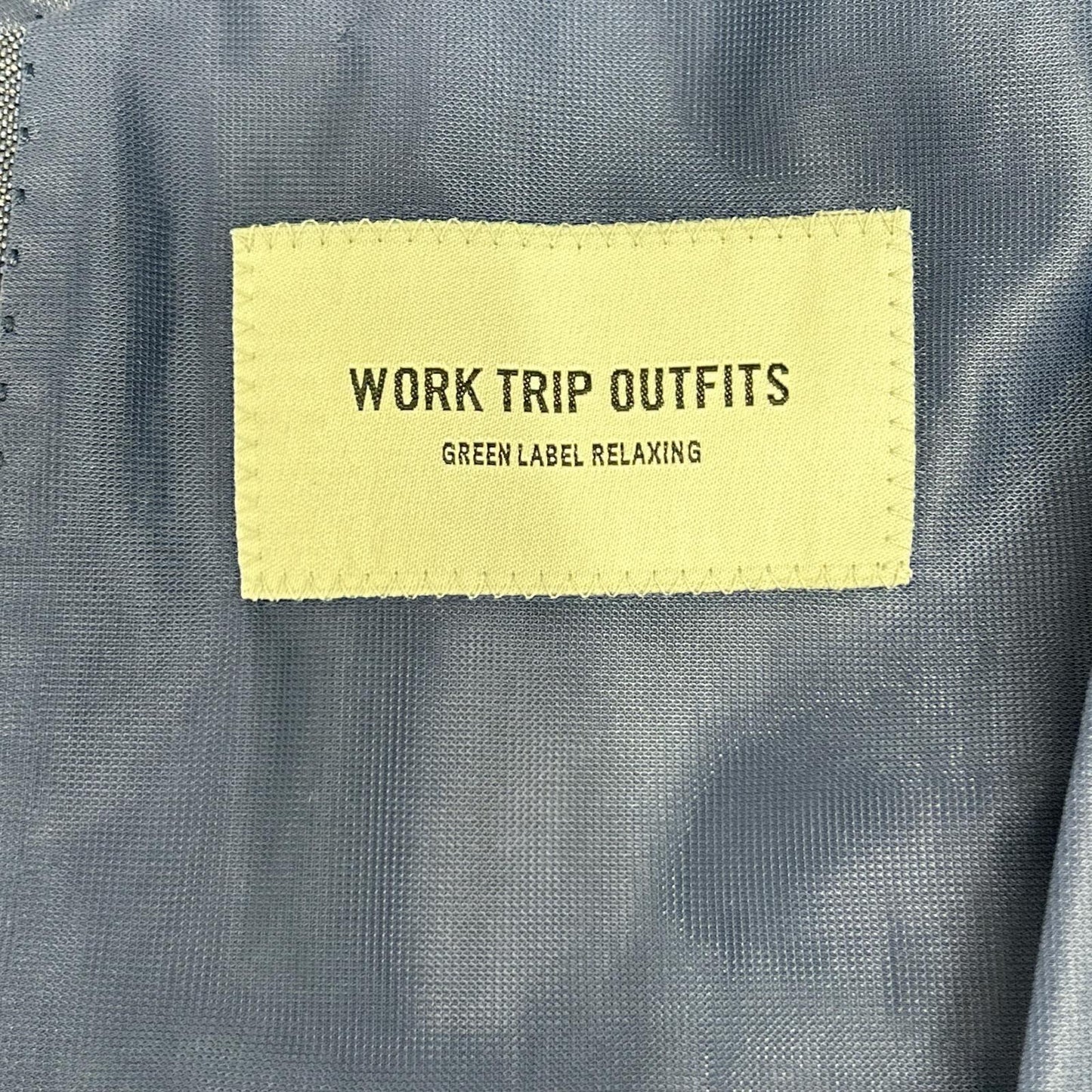 green label relaxing グリーンレーベルリラクシング 【WORK TRIP OUTFITS】ブルー WTO Pカラミ スリム セットアップ スーツ セットアップ