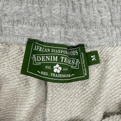 Denim Tears デニムティアーズ グレー コットン Wreath Open Hem Sweatpants ボトムス