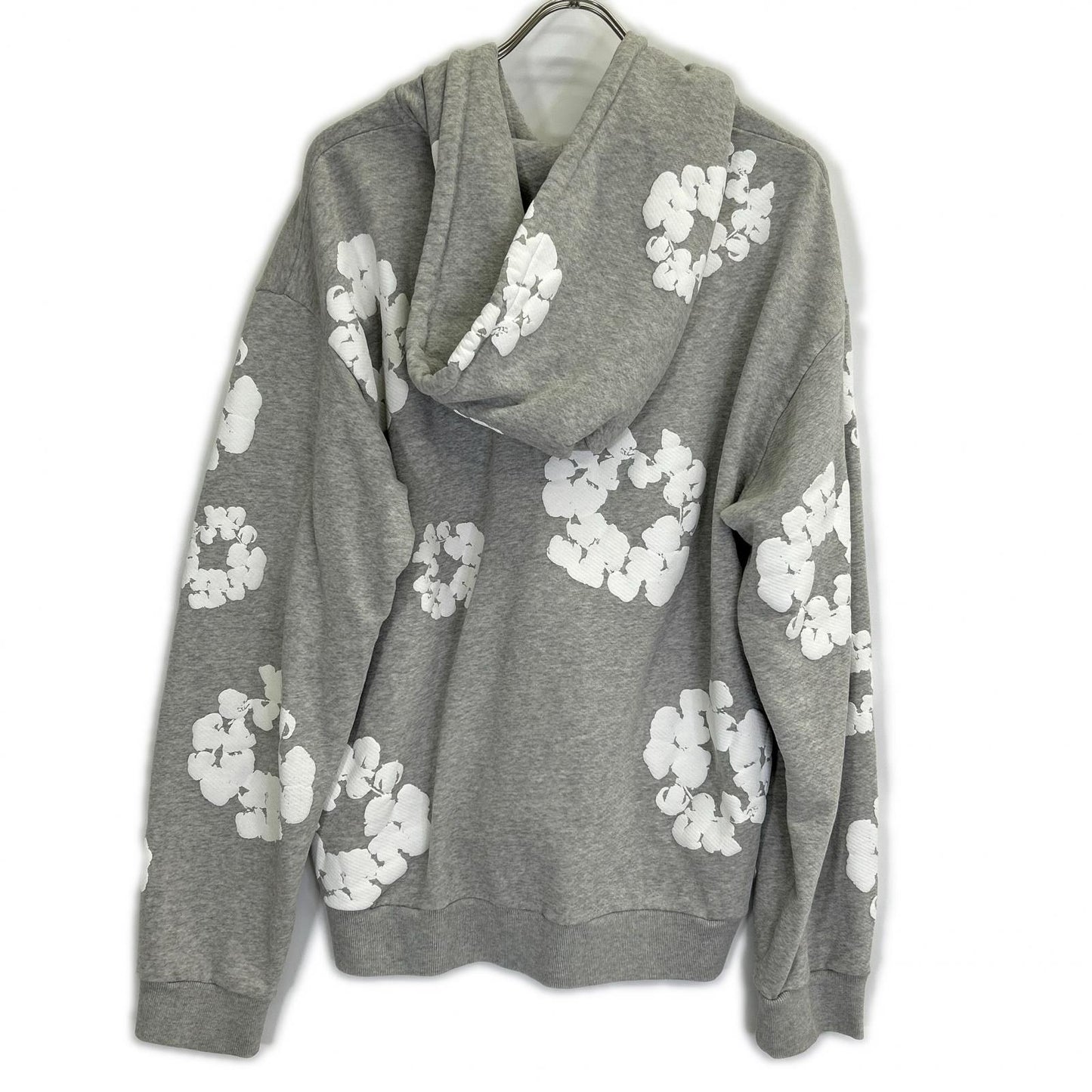 Denim Tears デニムティアーズ グレー コットン Wreath Zip Hoodie トップス