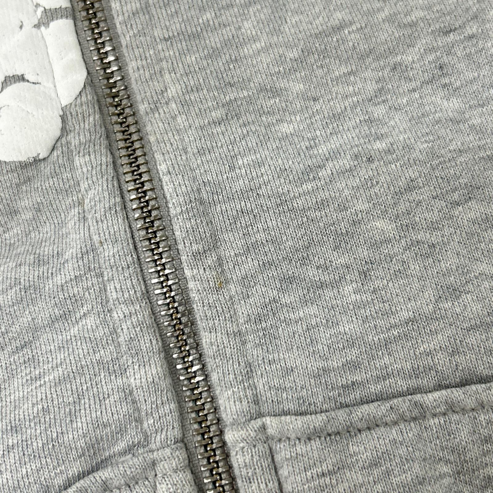 Denim Tears デニムティアーズ グレー コットン Wreath Zip Hoodie トップス