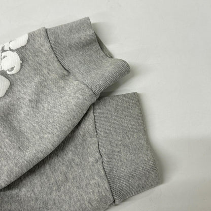 Denim Tears Denim Tears Gray Cotton Wreath Zip Hoodie Tops