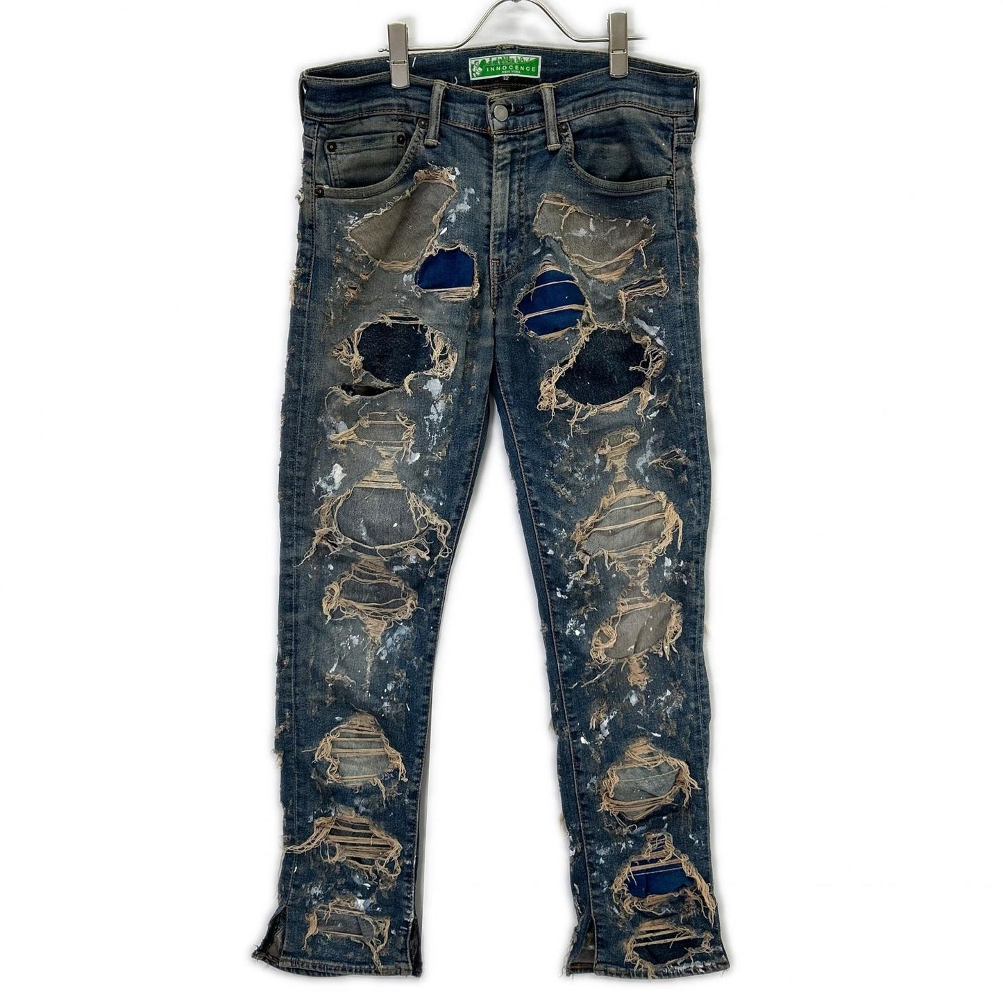 INNOCENCE NYC イノセンス ニューヨーク ブルー ダメージ デニムパンツ ボトムス
