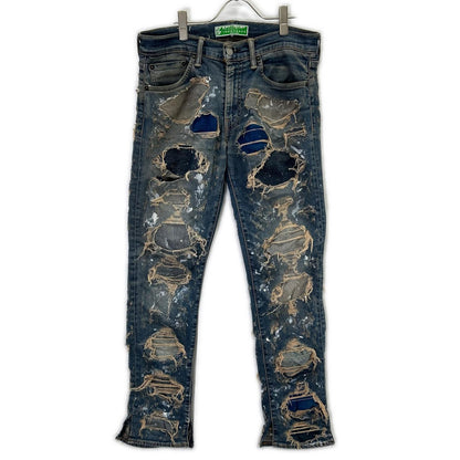 INNOCENCE NYC イノセンス ニューヨーク ブルー ダメージ デニムパンツ ボトムス