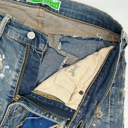 INNOCENCE NYC イノセンス ニューヨーク ブルー ダメージ デニムパンツ ボトムス