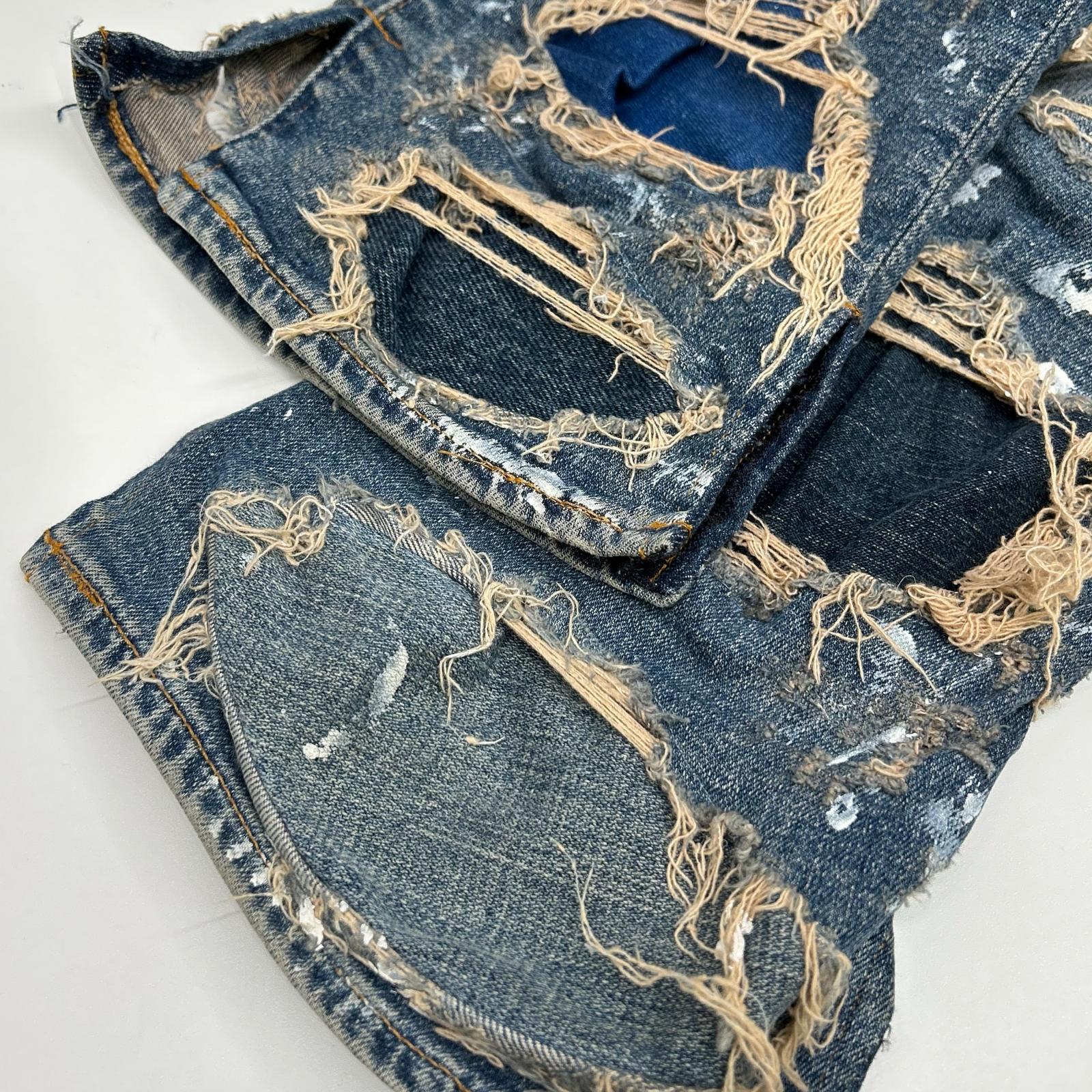 INNOCENCE NYC イノセンス ニューヨーク ブルー ダメージ デニムパンツ