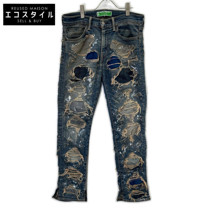 INNOCENCE NYC イノセンス ニューヨーク ブルー ダメージ デニムパンツ ボトムス