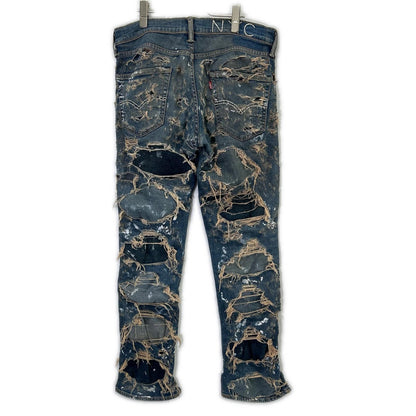 INNOCENCE NYC イノセンス ニューヨーク ブルー ダメージ デニムパンツ ボトムス