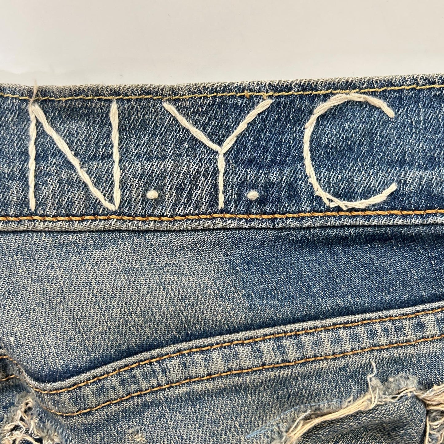 INNOCENCE NYC イノセンス ニューヨーク ブルー ダメージ デニムパンツ ボトムス