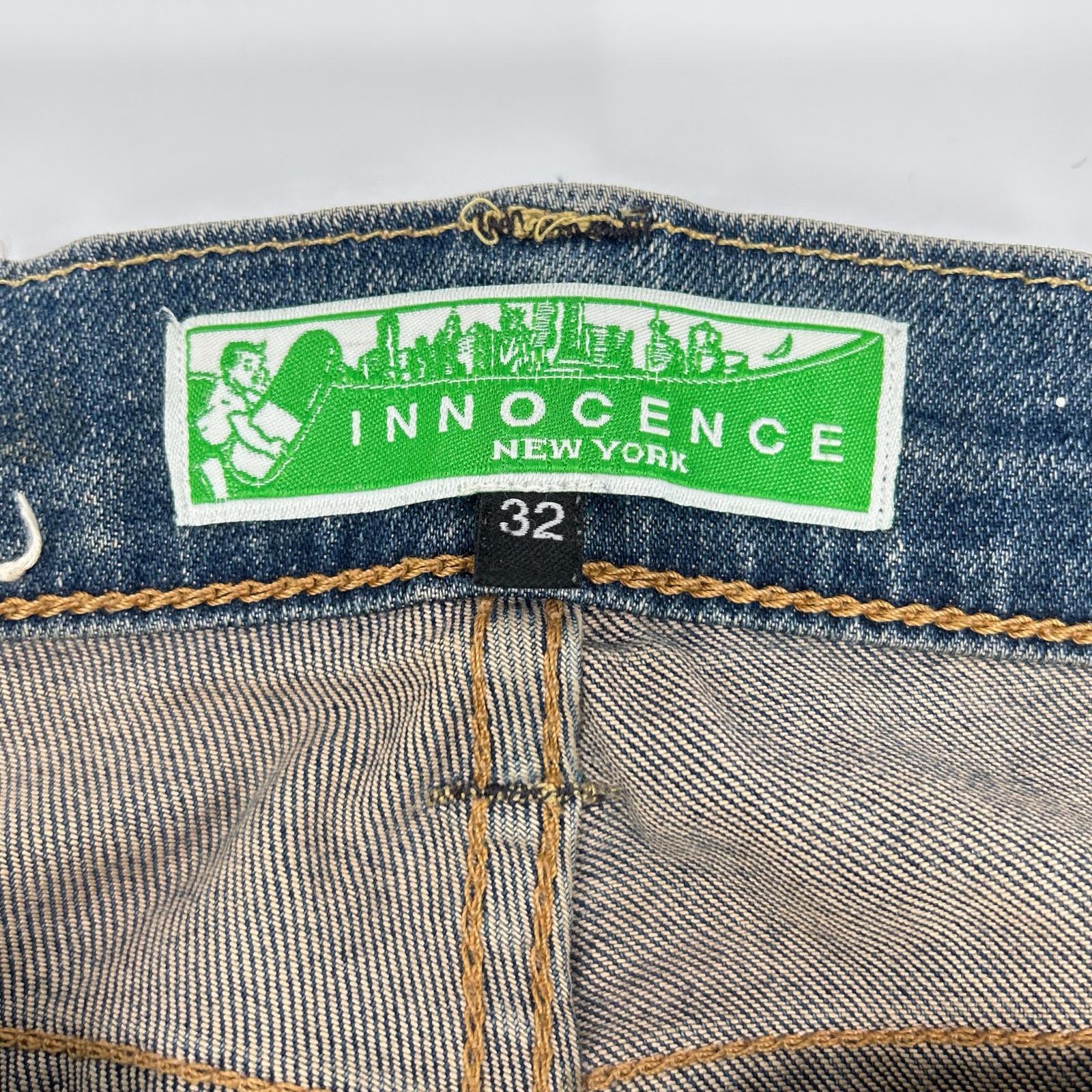 INNOCENCE NYC イノセンス ニューヨーク ブルー ダメージ デニムパンツ