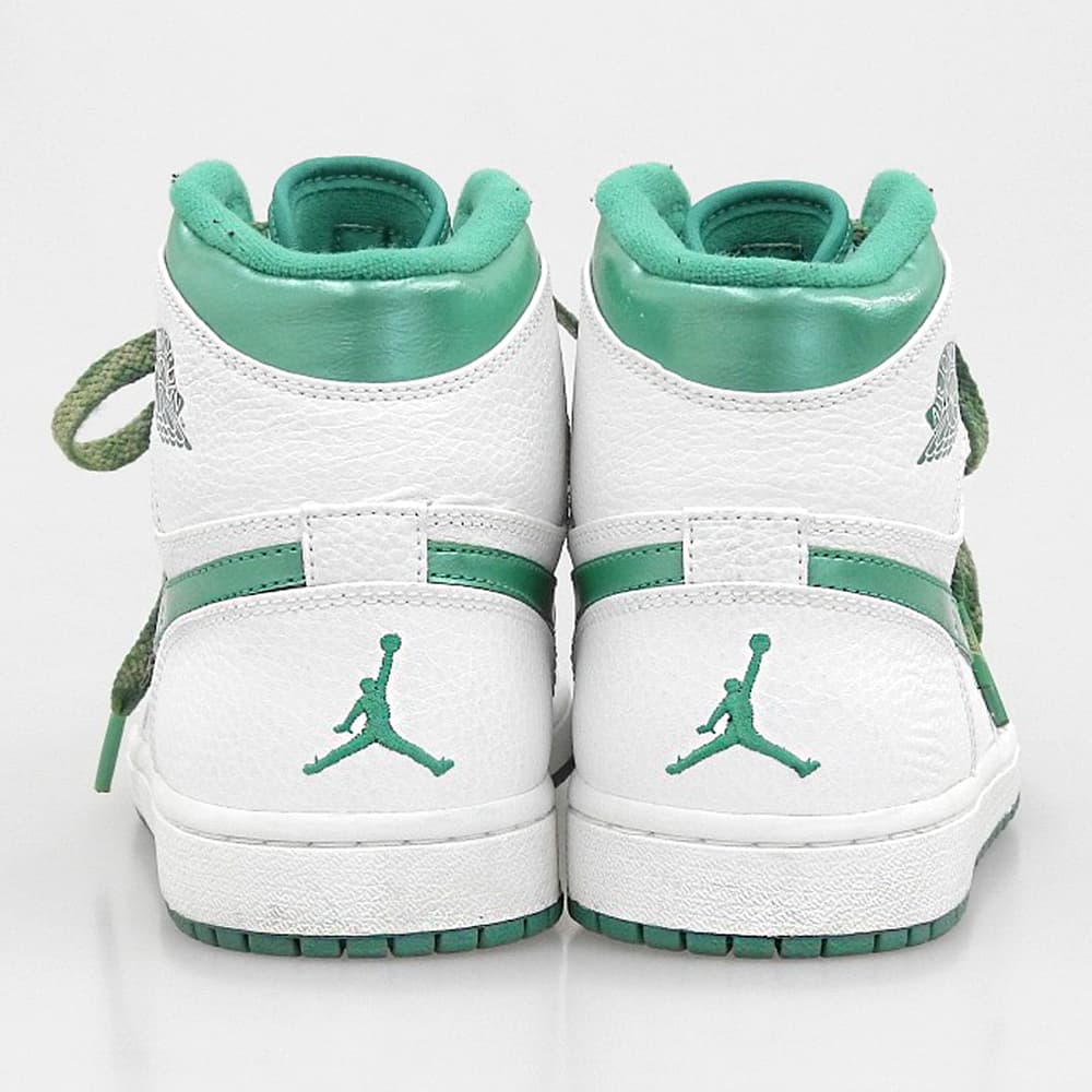 NIKE Air Jordan Retro High Sneakers for Men White × Green 26.5cm 332550-131 Shoes