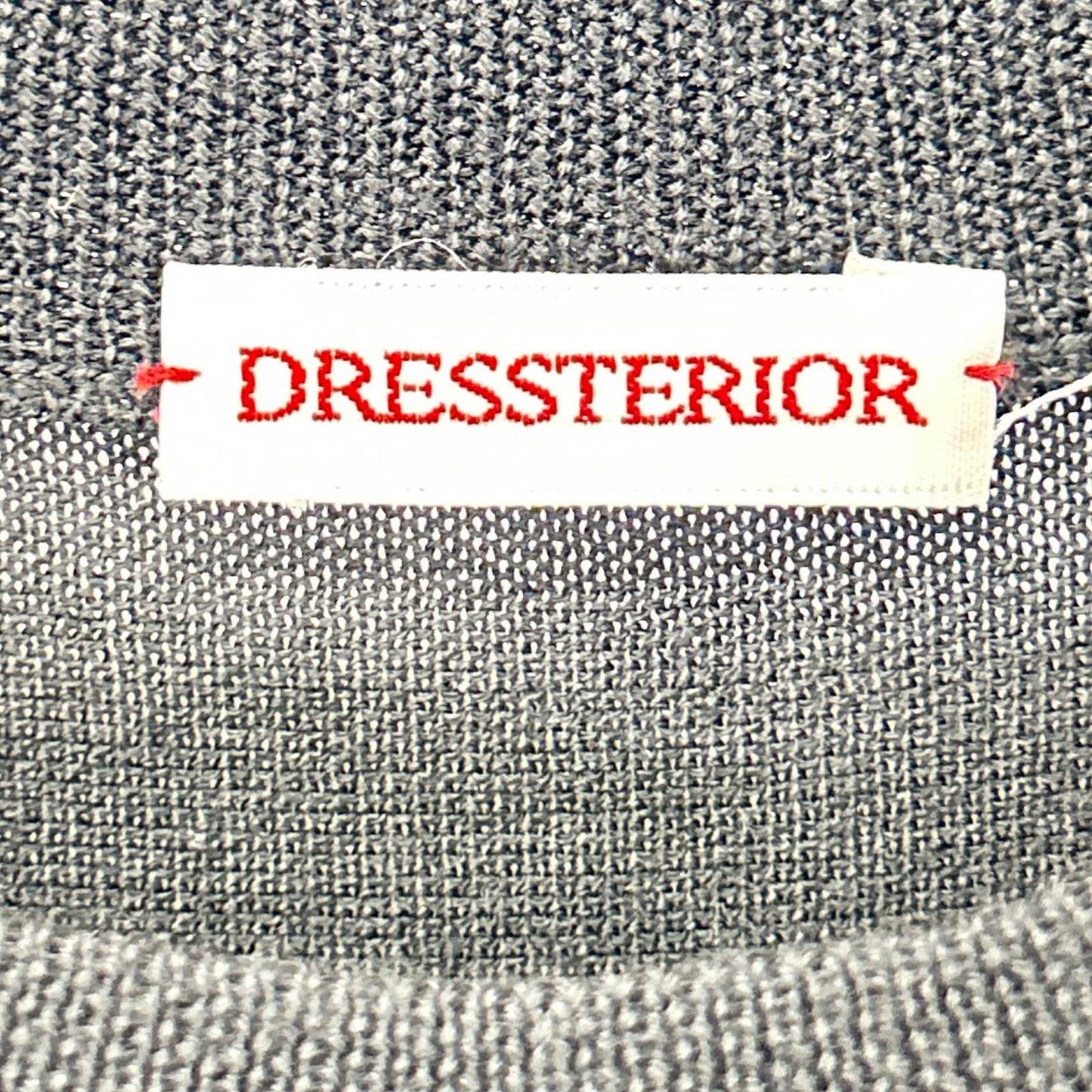 DRESSTERIOR ドレステリア ブラック×ホワイト ローウエスト切替ニットワンピース ワンピース
