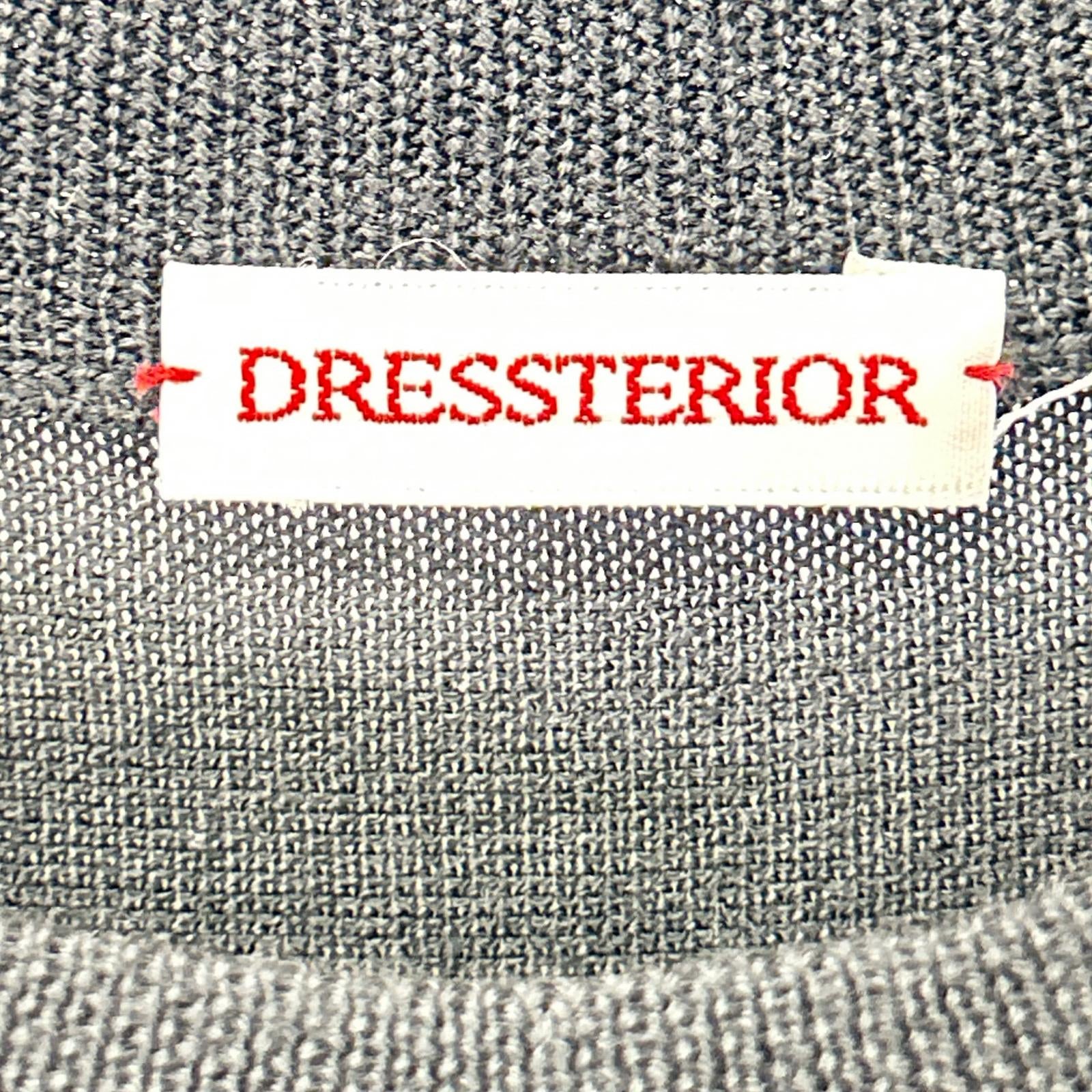 DRESSTERIOR ドレステリア ブラック×ホワイト ローウエスト切替ニットワンピース ワンピース