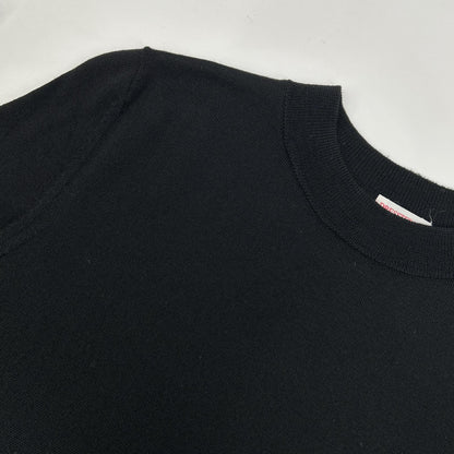 DRESSTERIOR ドレステリア ブラック×ホワイト ローウエスト切替ニットワンピース ワンピース