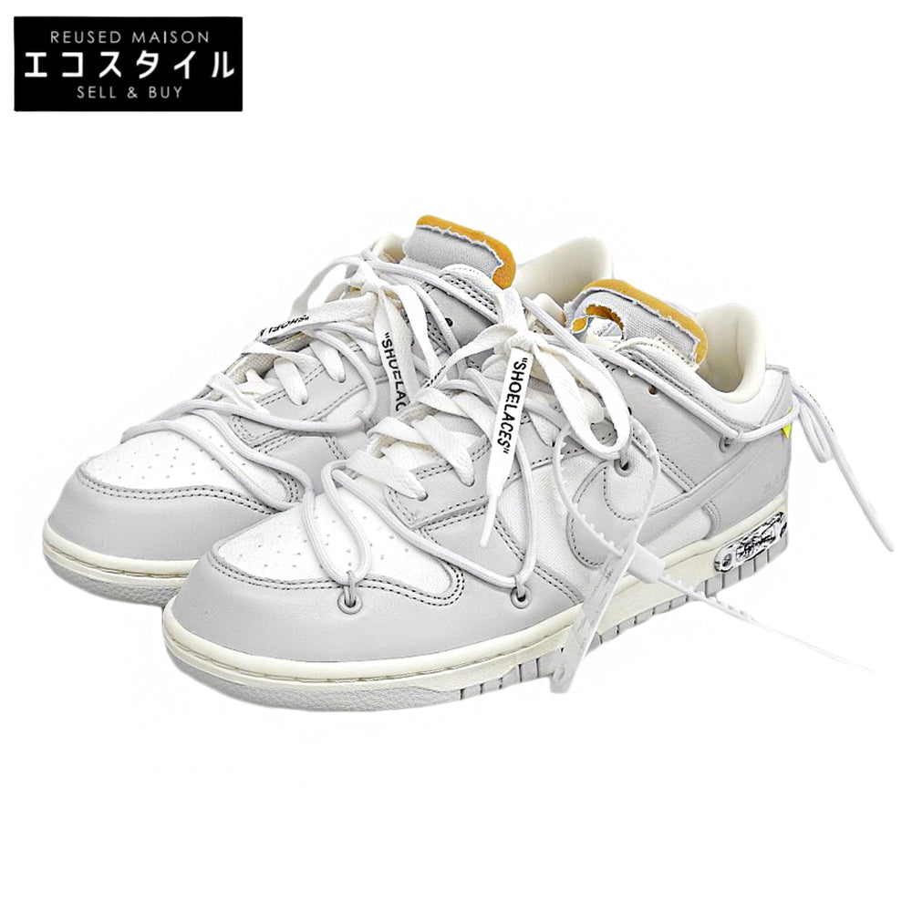 NIKE ナイキ 新品同様 Dunk Low 1 of 50 Lot.49 シューズ メンズ ホワイト/グレー 26.5cm DM1602-123 シューズ