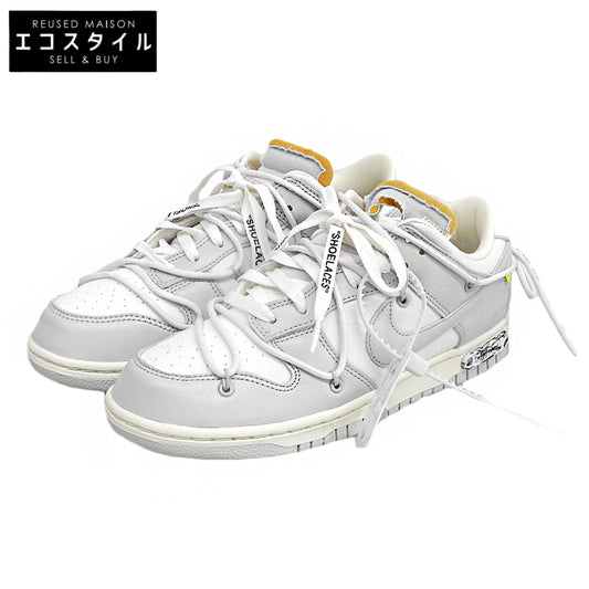 NIKE ナイキ 新品同様 Dunk Low 1 of 50 Lot.49 シューズ メンズ ホワイト/グレー 26.5cm DM1602-123 シューズ
