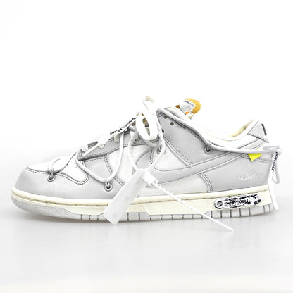 NIKE ナイキ 新品同様 Dunk Low 1 of 50 Lot.49 シューズ メンズ ホワイト/グレー 26.5cm DM1602-123 シューズ