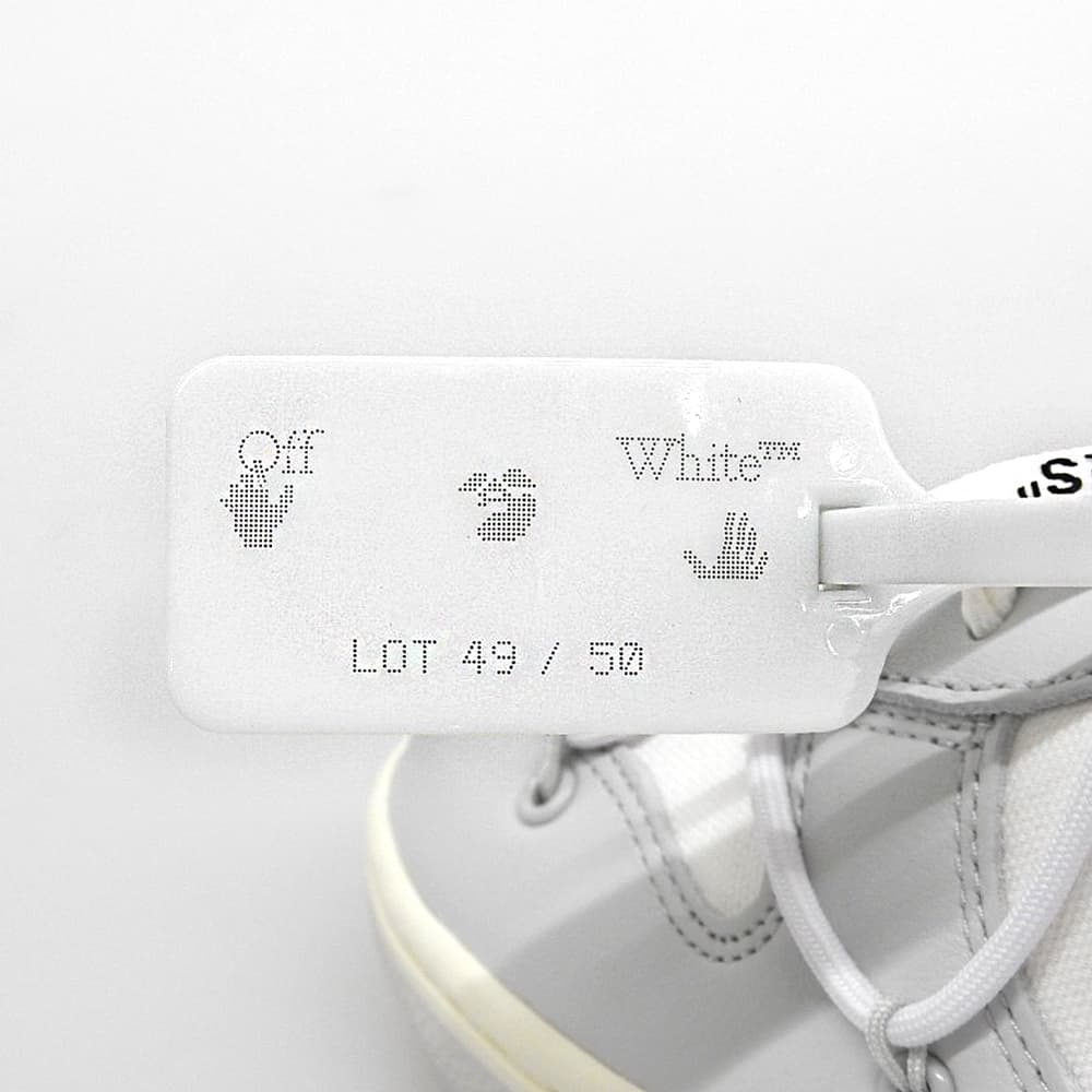 NIKE ナイキ 新品同様 Dunk Low 1 of 50 Lot.49 シューズ メンズ ホワイト/グレー 26.5cm DM1602-123 シューズ