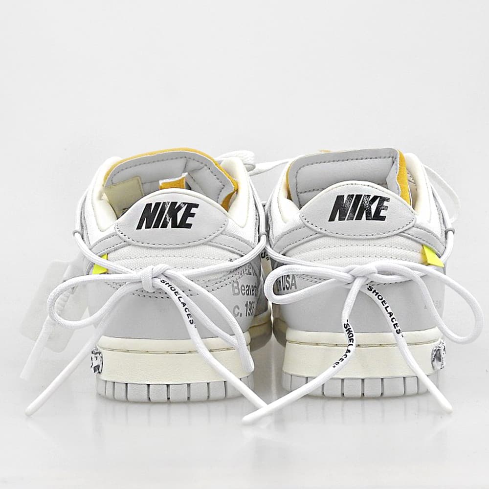 NIKE ナイキ 新品同様 Dunk Low 1 of 50 Lot.49 シューズ メンズ ホワイト/グレー 26.5cm DM1602-123 シューズ