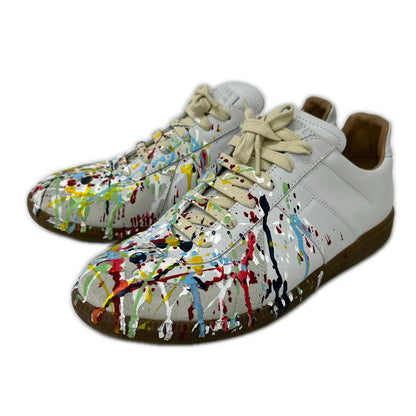 Maison margiela メゾンマルジェラ 22 S57WS0240 REPLICA ジャーマントレーナー ペイント スニーカー シューズ