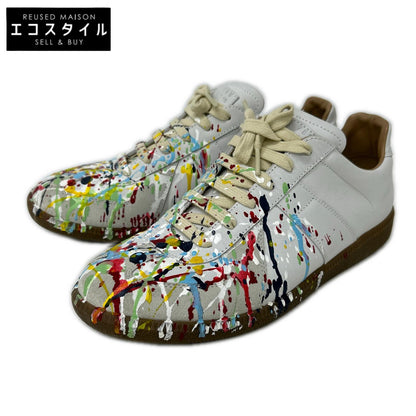 Maison margiela メゾンマルジェラ 22 S57WS0240 REPLICA ジャーマントレーナー ペイント スニーカー シューズ