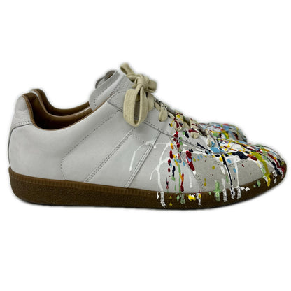 Maison margiela メゾンマルジェラ 22 S57WS0240 REPLICA ジャーマントレーナー ペイント スニーカー シューズ