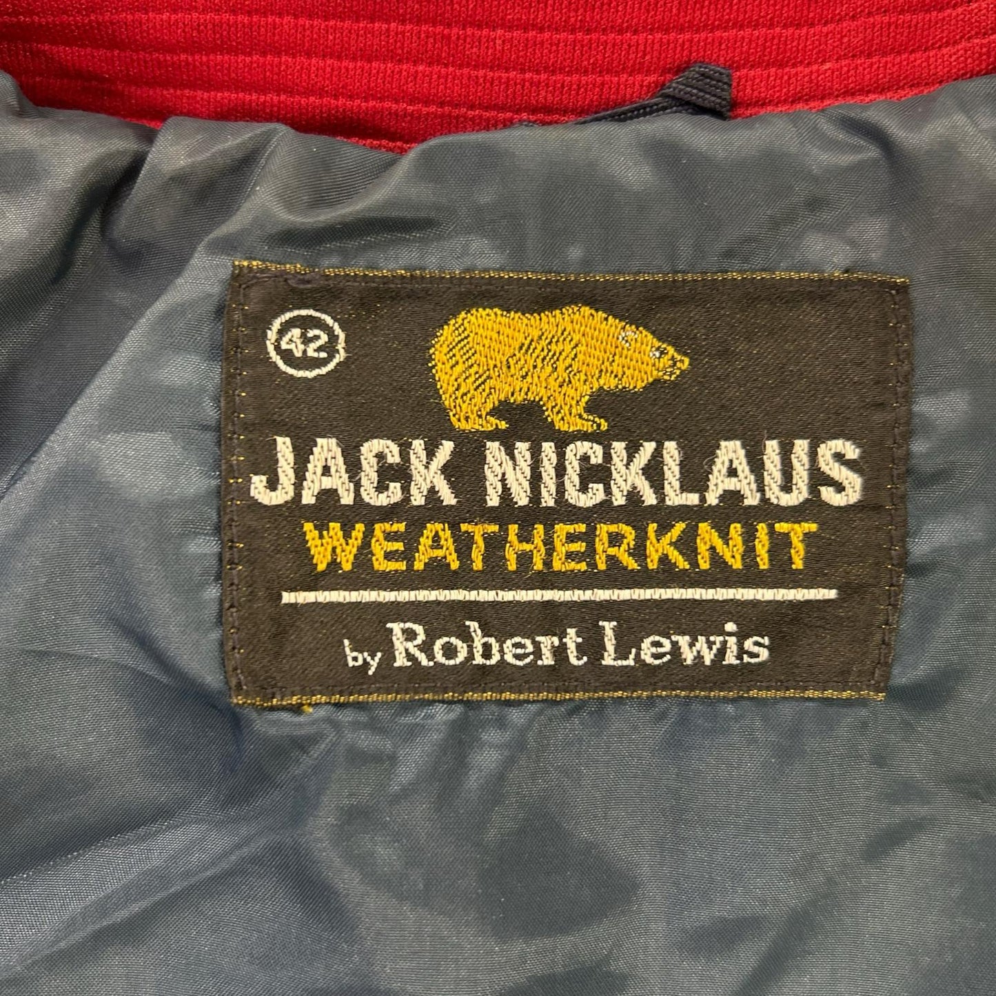 VINTAGE ヴィンテージ 【JACK NICKLAUS】70s　レッド フルジップ ジャケット ジャケット