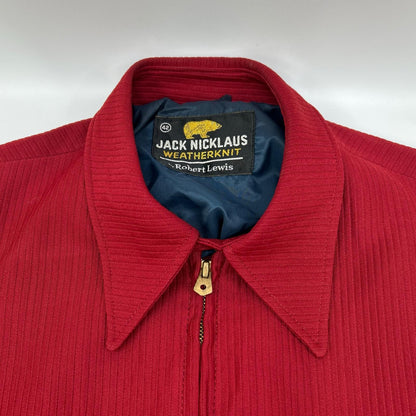 VINTAGE ヴィンテージ 【JACK NICKLAUS】70s　レッド フルジップ ジャケット ジャケット