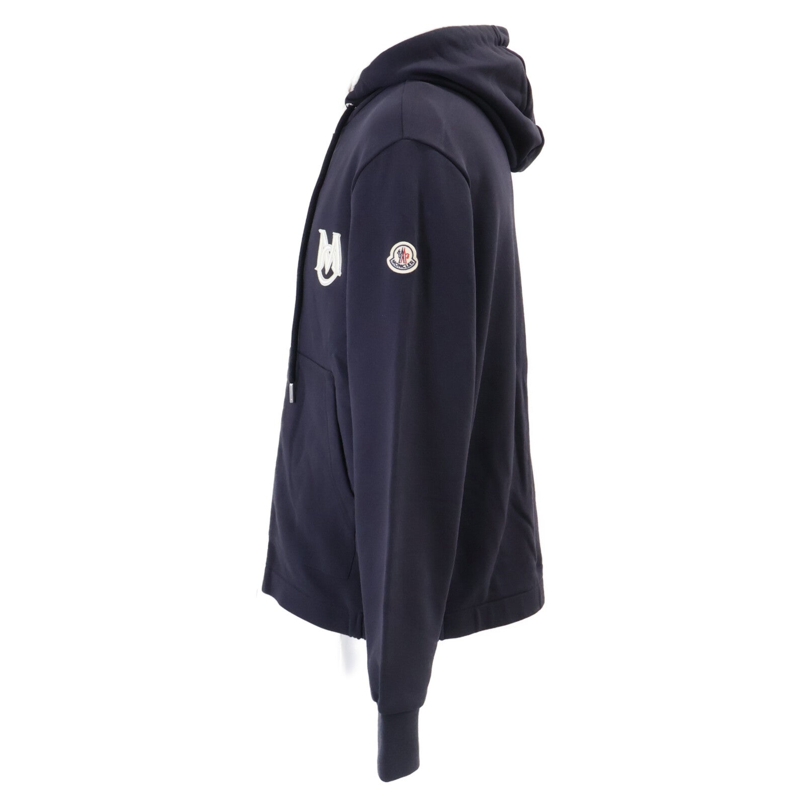 MONCLER モンクレール 【新品/25年製】L10918G00019 ZIP UP CARDIGAN Mロゴワッペン ジップアップ パーカー トップス