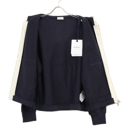 MONCLER モンクレール 【新品/25年製】L10918G00019 ZIP UP CARDIGAN Mロゴワッペン ジップアップ パーカー トップス