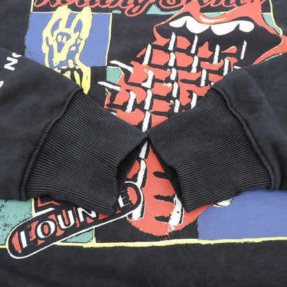 RS No.9 アールエス ナンバーナイン The Rolling Stones Voodoo Lounge クルーネックプルオーバー トップス メンズ ブラック XL トップス