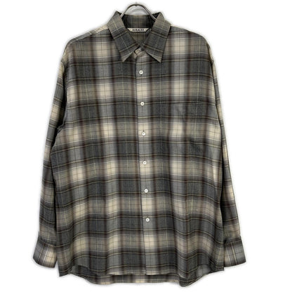 AURALEE オーラリー A22AS01LC 22年製 SUPER LIGHT WOOL CHECK SHIRTS トップス