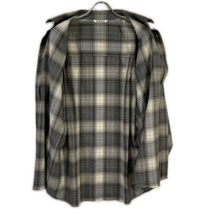 AURALEE オーラリー A22AS01LC 22年製 SUPER LIGHT WOOL CHECK SHIRTS トップス