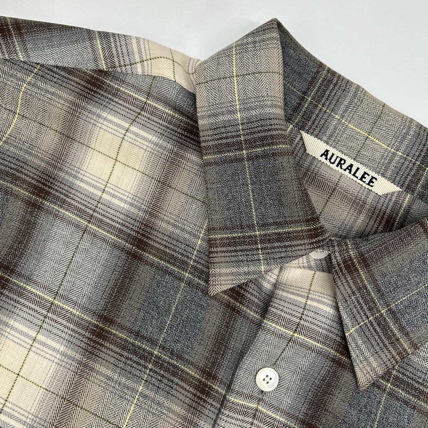 AURALEE オーラリー A22AS01LC 22年製 SUPER LIGHT WOOL CHECK SHIRTS トップス