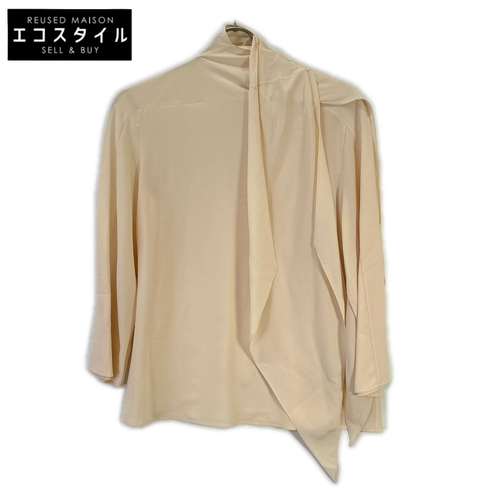HERMES エルメス H890614DW2834 アイボリー LOSANGE シルクブラウス トップス