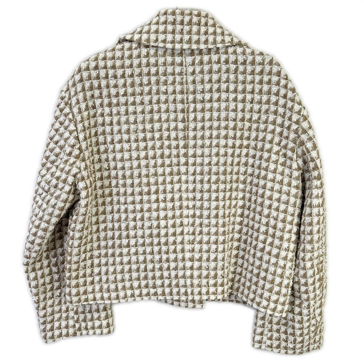 theory luxe セオリーリュクス 23年製 ベージュ ツイード リネン混 ダブル テーラードジャケット ジャケット