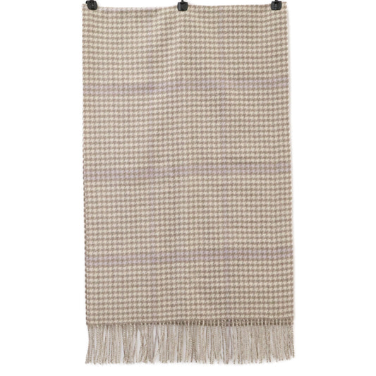 theory luxe Theory Luxe 【Excellent condition】03-3360986 Houndstooth cashmere fringe stole