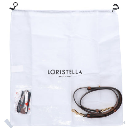 LORISTELLA ロリステッラ ブラウン 型押し 2WAYバッグ ショルダーバッグ