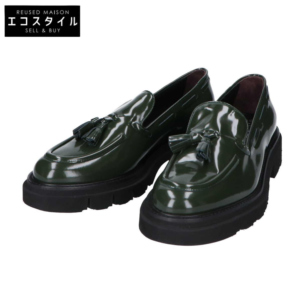 LUCA GROSSI ルカグロッシ 【美品】タッセル ローファー シューズ