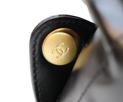 CHANEL シャネル AS3859 ブラック シャネル22 シャイニーカーフ スモール バックパック リュック バックパック